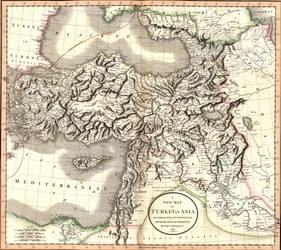 Eine neue Karte der Türkei in Asien, unterteilt in ihre Provinzen, nach den besten Autoritäten.